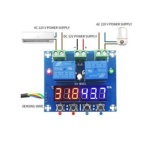 XH-M452%20Termostat%20Sıcaklık%20Nem%20Denetleyici%20Modülü%20(Çift%20DC12V%20LED%20Dijital%20Ekran%20ile)