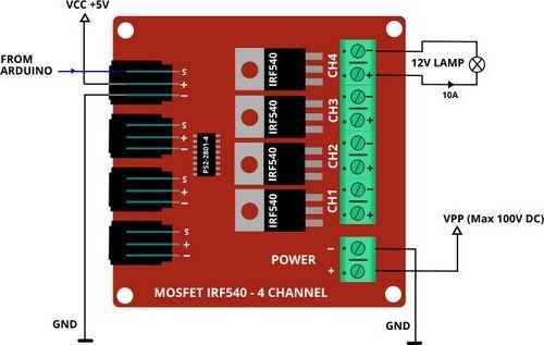 4%20Kanal%20IRF540%20Mosfet%20Modülü