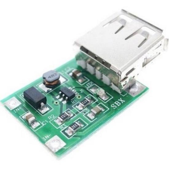 Mini DC-DC 0.9V-5V u 5V 600A a Yükseltici USB Şarz Modülü