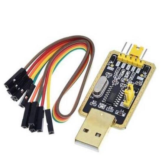 CH340G RS232 USB-TTL Seri Haberleşme Dönüştürücü Modülü + 9 Küçük Kablo