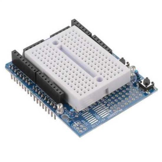 Arduino UNO R3 Proto Shield’i + Mini Breadboard