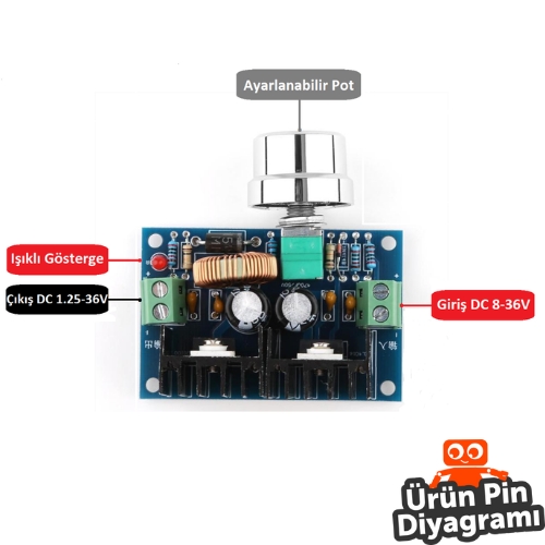 XH-M401%20XL4016E1%20DC-DC%20Voltaj%20Düşürücü%20Modülü