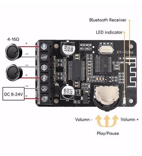 XY-P40W%20Bluetooth%20Amplifikatör%20Modülü